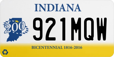 IN license plate 921MQW