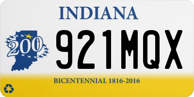 IN license plate 921MQX