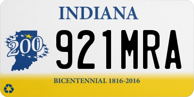 IN license plate 921MRA
