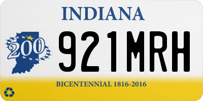 IN license plate 921MRH