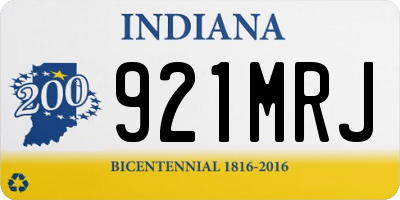 IN license plate 921MRJ