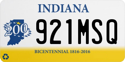 IN license plate 921MSQ