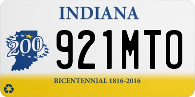 IN license plate 921MTO