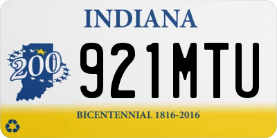IN license plate 921MTU
