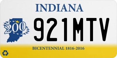 IN license plate 921MTV