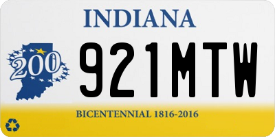 IN license plate 921MTW