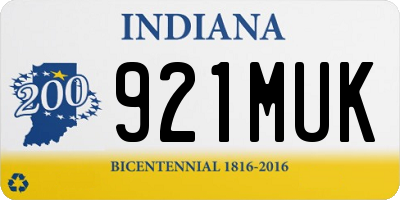 IN license plate 921MUK
