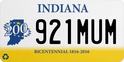 IN license plate 921MUM
