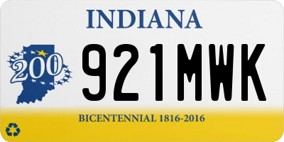 IN license plate 921MWK