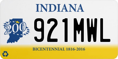 IN license plate 921MWL