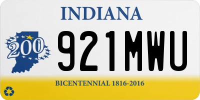IN license plate 921MWU