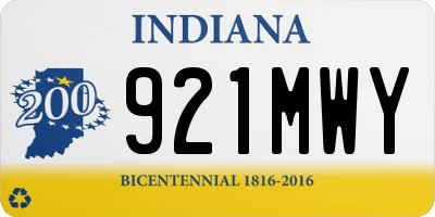 IN license plate 921MWY