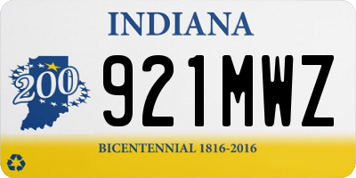 IN license plate 921MWZ