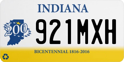 IN license plate 921MXH