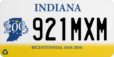 IN license plate 921MXM