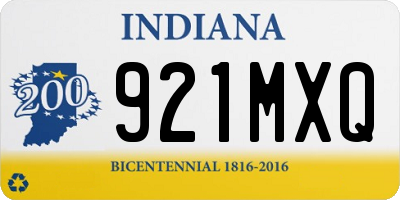 IN license plate 921MXQ