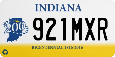 IN license plate 921MXR