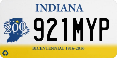 IN license plate 921MYP