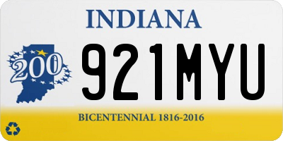 IN license plate 921MYU