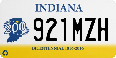 IN license plate 921MZH