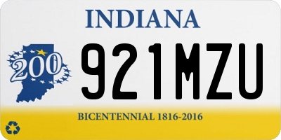 IN license plate 921MZU