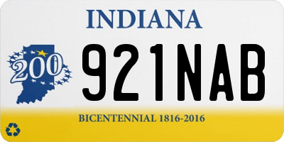IN license plate 921NAB