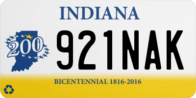 IN license plate 921NAK
