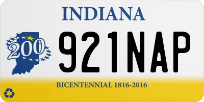 IN license plate 921NAP
