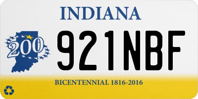 IN license plate 921NBF