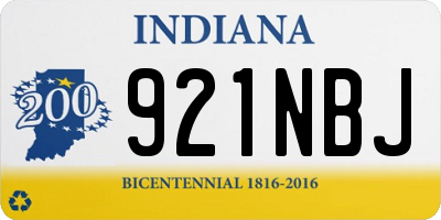 IN license plate 921NBJ
