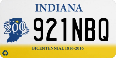 IN license plate 921NBQ