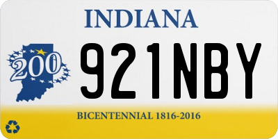 IN license plate 921NBY