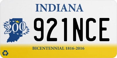 IN license plate 921NCE
