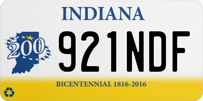 IN license plate 921NDF