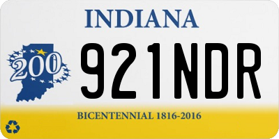 IN license plate 921NDR