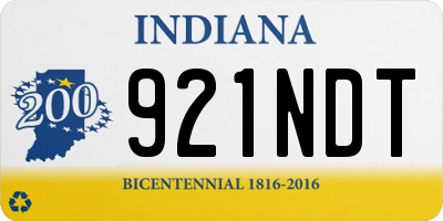 IN license plate 921NDT
