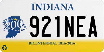 IN license plate 921NEA