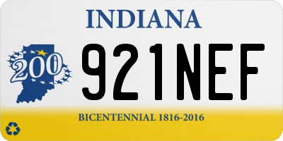 IN license plate 921NEF