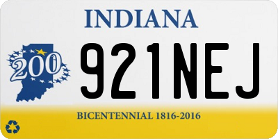 IN license plate 921NEJ