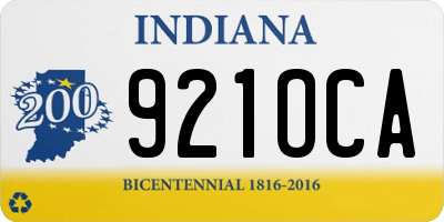 IN license plate 921OCA