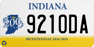 IN license plate 921ODA
