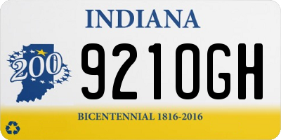 IN license plate 921OGH