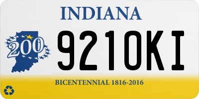 IN license plate 921OKI