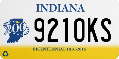 IN license plate 921OKS