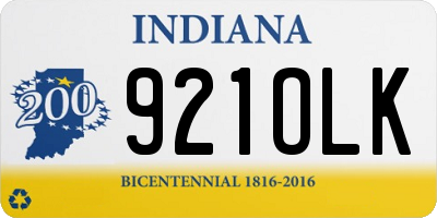 IN license plate 921OLK