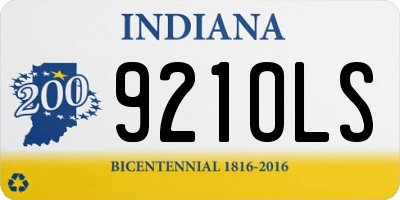 IN license plate 921OLS