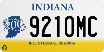 IN license plate 921OMC