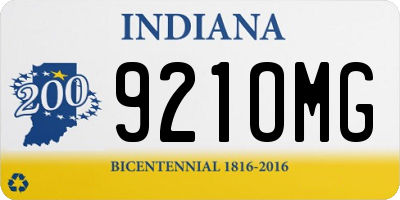 IN license plate 921OMG