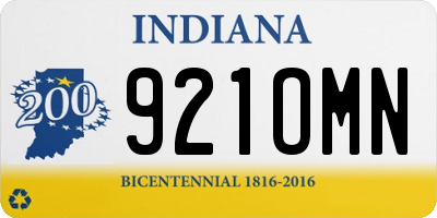 IN license plate 921OMN