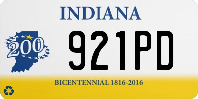 IN license plate 921PD